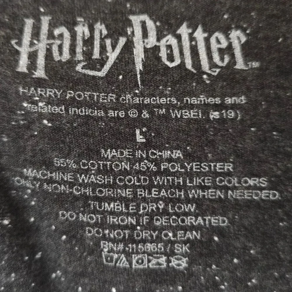 Harry Potter T Shirt Mens Size Large Black Mandrake Magical Plant Herbology